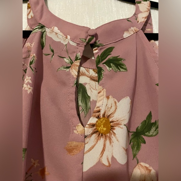 Torrid Floral Pleated Halter Tank (plus size; size 00) - Picture 6 of 10